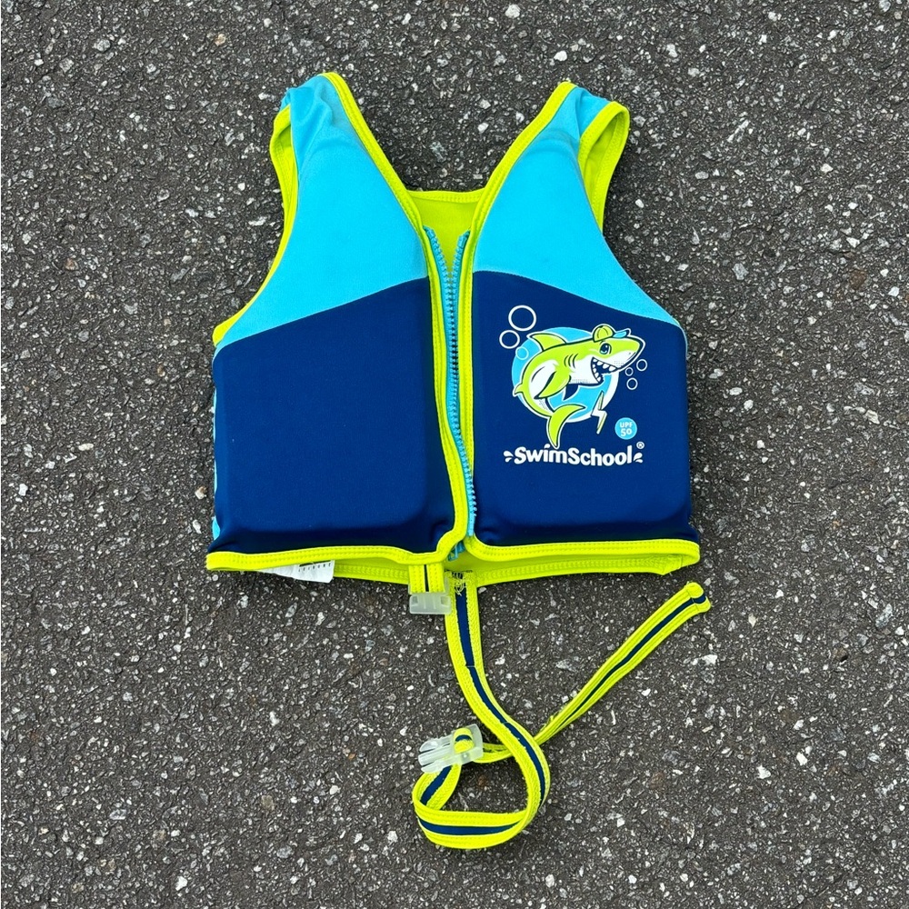 Kids Swim Vest - Blue and Yellow